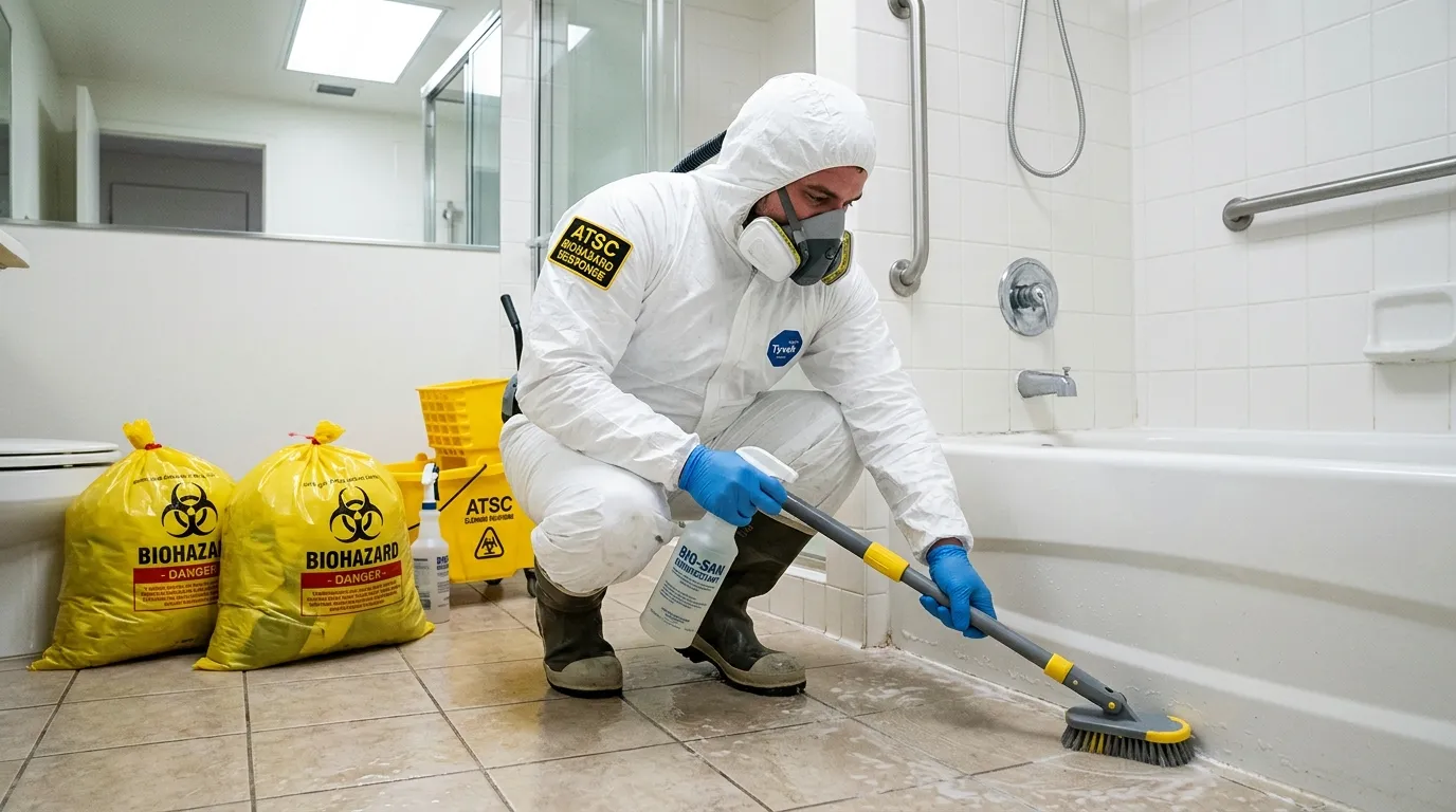 Decontamination equipment deployed for Blood Cleanup in Hingham